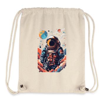 Cool astronaut in space - Stanley/Stella Recycled Gym Bag - natural - Front