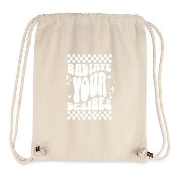 law of attraction quote - Stanley/Stella Recycled Gym Bag - natural - Front