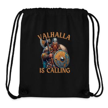 Valhalla is Calling - Stanley/Stella recycelter Gym Bag - Schwarz - Vorne