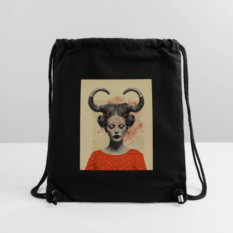 Steinbock Collage Kunst Astrologie Stanley/Stella recycelter Gym Bag