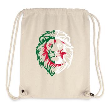 Algerian lion - Algeria gift idea - Stanley/Stella Recycled Gym Bag - natural - Front