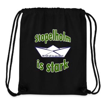 Stopelholm is stark - Wi sitt all in een Boot! - Stanley/Stella recycelter Gym Bag - Schwarz - Vorne