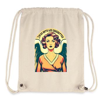 Oh mon dieu ! Oh my god ! OMG - Sac à cordon recyclé Stanley/Stella - blanc naturel - Devant