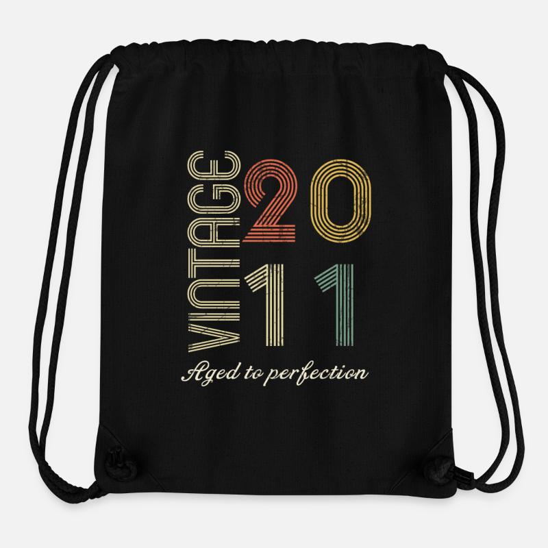 13th Birthday Gift - 2011 - Stanley/Stella Recycled Gym Bag - black