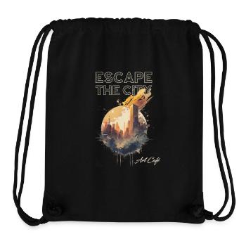Art Café - Escape the City - Stanley/Stella Recycled Gym Bag - black - Front