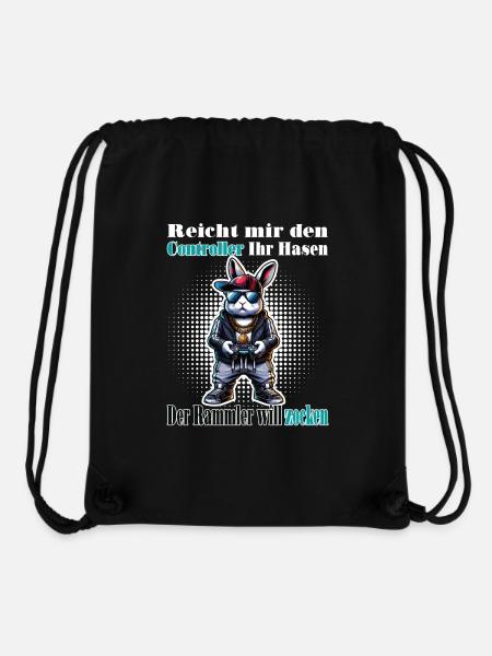 Reicht mit den Controller Hase zocken - Stanley/Stella recycelter Gym Bag - Schwarz