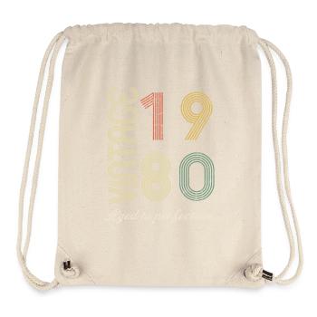 44 Years Birthday Gift - 1980 - Stanley/Stella Recycled Gym Bag - natural - Front