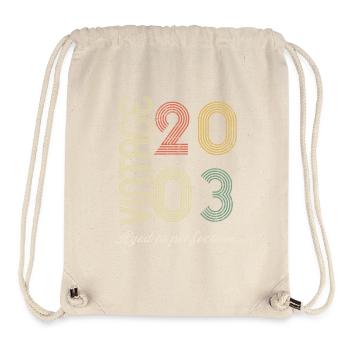 21 Year Anniversary Gift - 2003 - Stanley/Stella Recycled Gym Bag - natural - Front