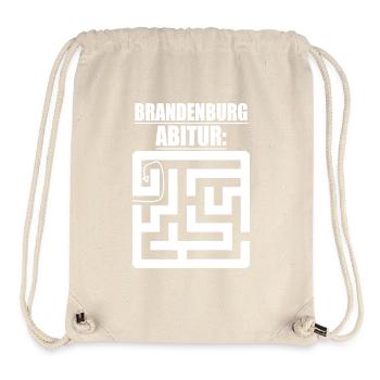 Abitur Abschluss Prüfung Sprüche lustig Brandenbur - Stanley/Stella recycelter Gym Bag - Naturweiß - Vorne