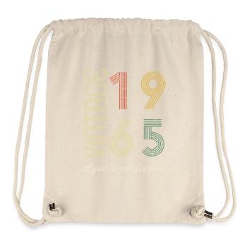 59 Years Birthday Gift - 1965 - Stanley/Stella Recycled Gym Bag - natural - Front