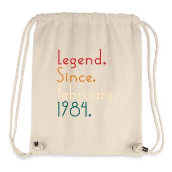 Legende seit Februar 1984 - Stanley/Stella recycelter Gym Bag - Naturweiß - Vorne
