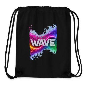 techno wave - Stanley/Stella recycelter Gym Bag - Schwarz - Vorne