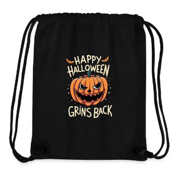 Frohes Halloween, grinst zurück - Stanley/Stella recycelter Gym Bag - Schwarz - Vorne
