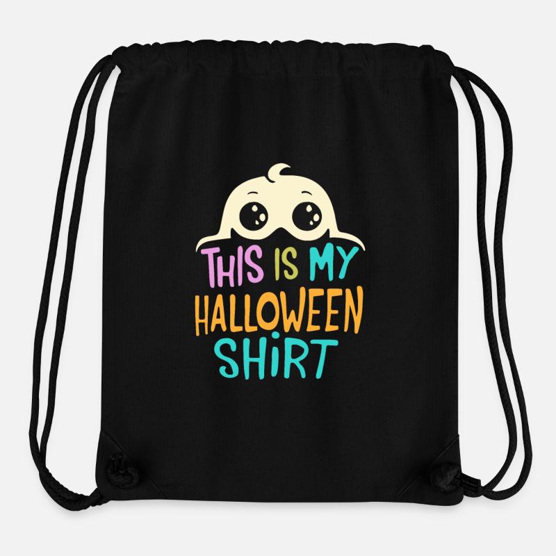 C’est ma chemise d’Halloween - Sac à cordon recyclé Stanley/Stella - noir