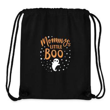 Mamas kleiner Buh, Frohes Halloween - Stanley/Stella recycelter Gym Bag - Schwarz - Vorne