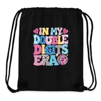 Geschenk 10 Jahre Geburtstagskind - Stanley/Stella recycelter Gym Bag - Schwarz - Vorne
