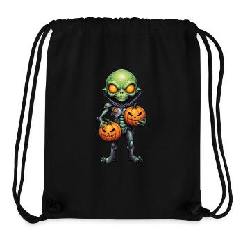 Halloween - Alien Horror with Pumpkin - Stanley/Stella Recycled Gym Bag - black - Front