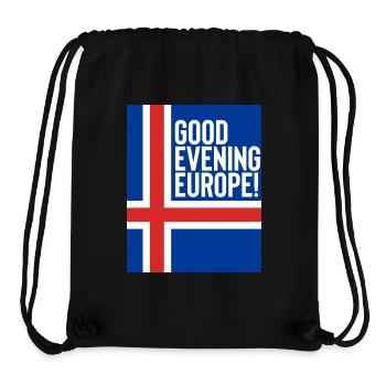 Island Eurovision Song Contest - Stanley/Stella recycelter Gym Bag - Schwarz - Vorne