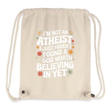 Atheism, Atheist, Anti-Religion, Agnostic - Stanley/Stella Recycled Gym Bag - natural - Front
