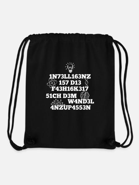 Intelligenz - Stanley/Stella recycelter Gym Bag - Schwarz