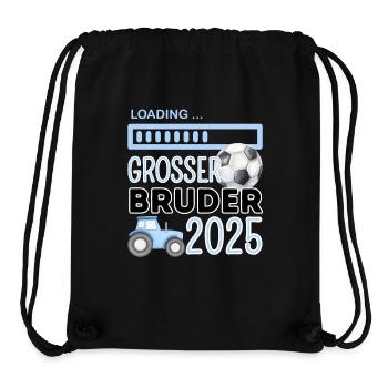 Großer Bruder - Stanley/Stella recycelter Gym Bag - Schwarz - Vorne