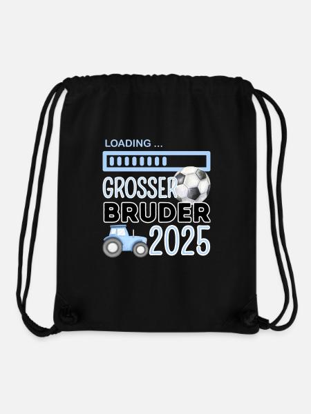 Großer Bruder - Stanley/Stella recycelter Gym Bag - Schwarz