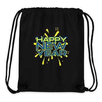 Happy New Year - Stanley/Stella recycelter Gym Bag - Schwarz - Vorne