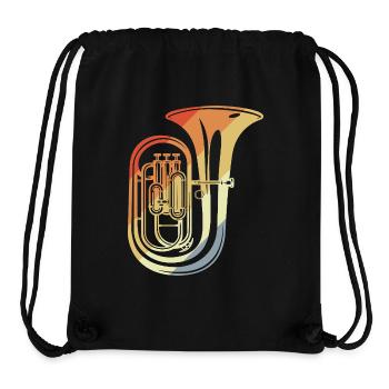 90s Tuba Sketch - Stanley/Stella Recycled Gym Bag - black - Front