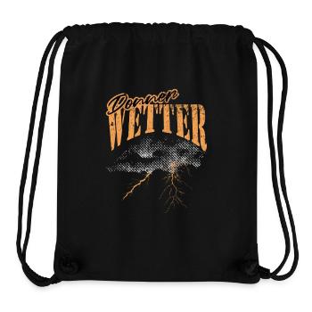 Thunderstorm Weather Graphic Design - Stanley/Stella Recycled Gym Bag - black - Front