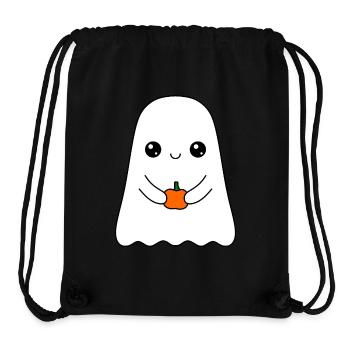 süßes Gespenst mit Kürbis - Stanley/Stella recycelter Gym Bag - Schwarz - Vorne
