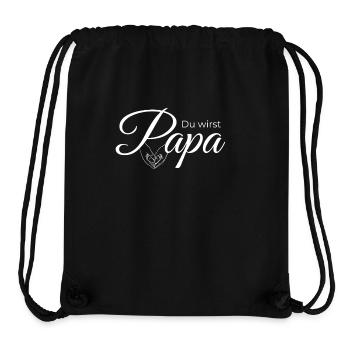 Du wirst Papa – Herz-Design zur Verkündung - Stanley/Stella recycelter Gym Bag - Schwarz - Vorne
