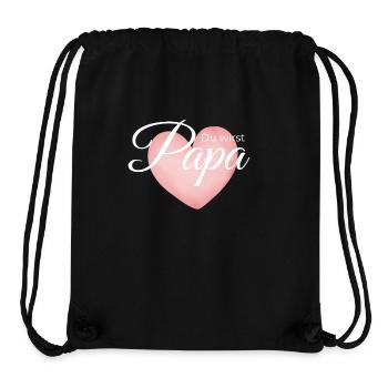 Du wirst Papa – Herz-Design zur Verkündung - Stanley/Stella recycelter Gym Bag - Schwarz - Vorne