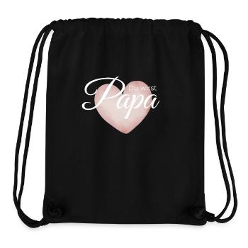 Du wirst Papa – Herz-Design zur Verkündung - Stanley/Stella recycelter Gym Bag - Schwarz - Vorne
