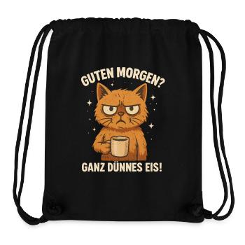 Good Morning - Very Thin Coffee Saying - Stanley/Stella Recycled Gym Bag - black - Front