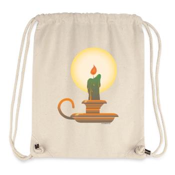 Candlestick | candlestick public Domain graphic - Stanley/Stella Recycled Gym Bag - natural - Front