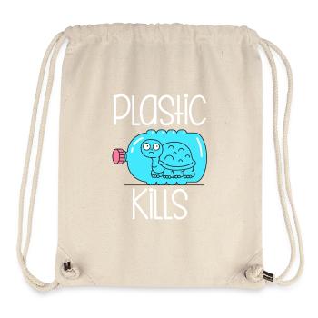 Plastic Kills - Stanley/Stella Recycled Gym Bag - natural - Front