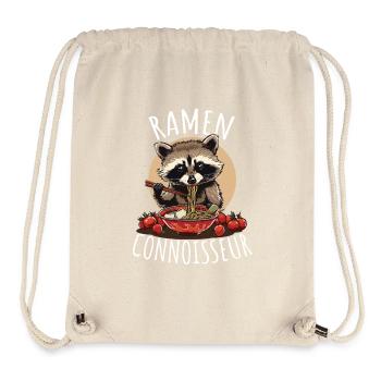 Ramen Raccoon Connoisseur - Stanley/Stella Recycled Gym Bag - natural - Front