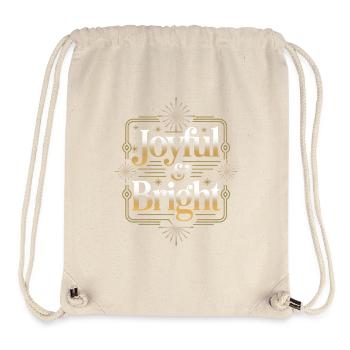 Fröhlicher und heller Goldglanz - Stanley/Stella recycelter Gym Bag - Naturweiß - Vorne