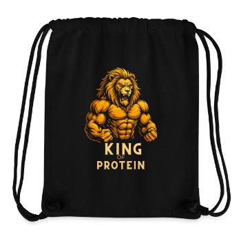 König des Proteins - Stanley/Stella recycelter Gym Bag - Schwarz - Vorne