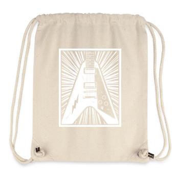 E-Gitarren-Silhouette - Stanley/Stella recycelter Gym Bag - Naturweiß - Vorne