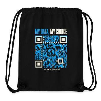 My Data My Choice - Stanley/Stella Recycled Gym Bag - black - Front
