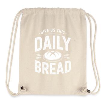 Daily Bread Bold Typography - Stanley/Stella Recycled Gym Bag - natural - Front