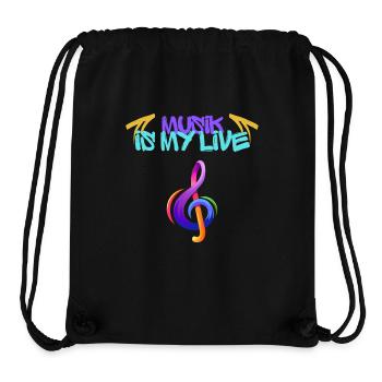 Musik - Stanley/Stella recycelter Gym Bag - Schwarz - Vorne