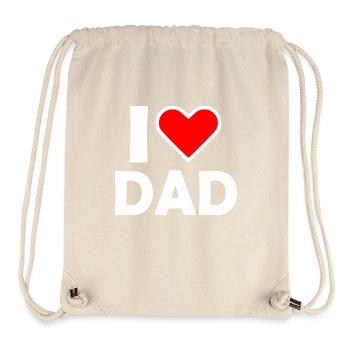 I love dad - Stanley/Stella Recycled Gym Bag - natural - Front