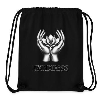 GÖTTIN (Untertitel) #001 - Stanley/Stella recycelter Gym Bag - Schwarz - Vorne