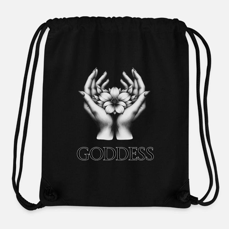 DÉESSE (sous-titre) #009 - Sac à cordon recyclé Stanley/Stella - noir