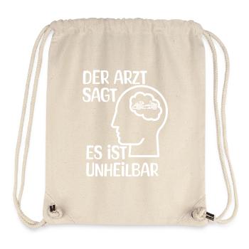 Motorcycling - The doctor says it's incurable - Stanley/Stella Recycled Gym Bag - natural - Front