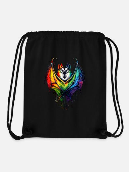 Bunter Nachtschwärmer - Fledermausglanz - Stanley/Stella recycelter Gym Bag - Schwarz