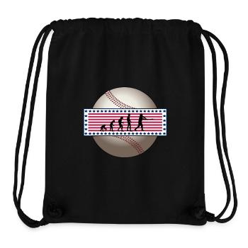 EVOLUTION BASEBALL SPORT USA GESCHENK - Stanley/Stella recycelter Gym Bag - Schwarz - Vorne