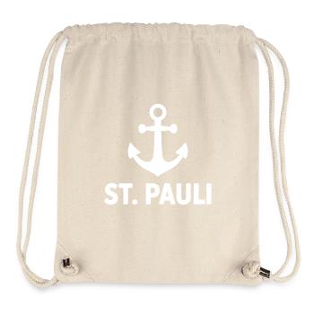 St. Pauli Anker Reeperbahn Kiez - Sac à cordon recyclé Stanley/Stella - blanc naturel - Devant